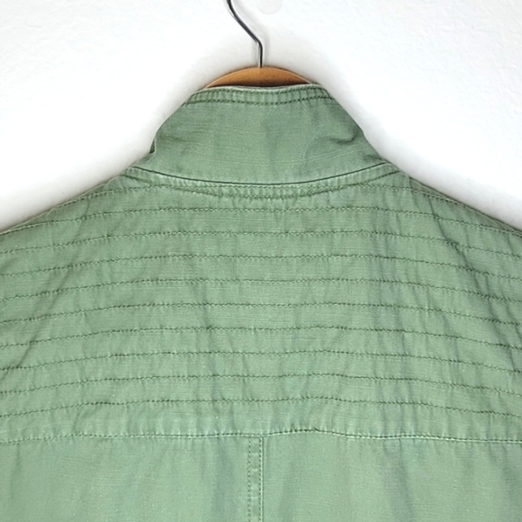 MERONA Army Green Utility Cargo Vest size Large Pockets Drawstring - Picture 10 of 17